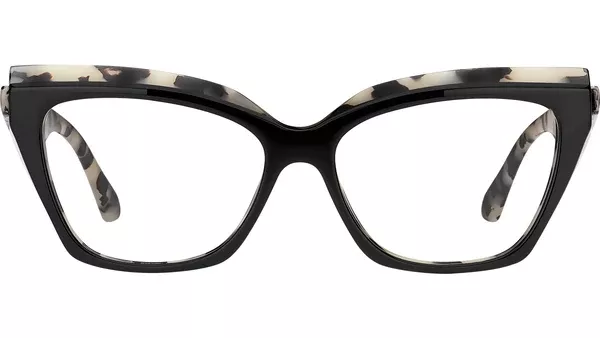 0098 TCB Occhiali da vista Nero Bianco Avana
