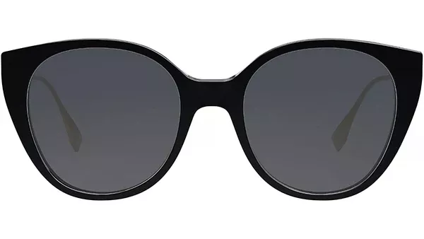 Baguette Black Round Sunglasses