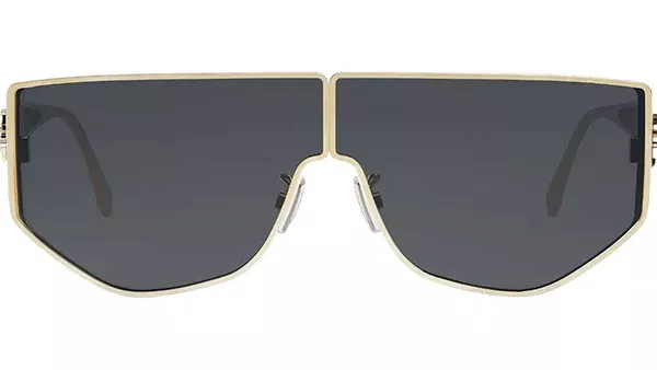 Fendi Disco Gold Geometric Sunglasses