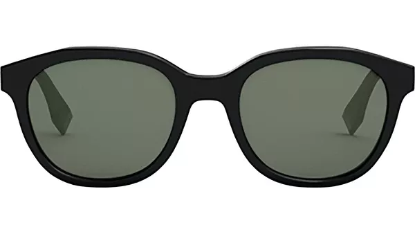 Fendi Essential Black Round Sunglasses