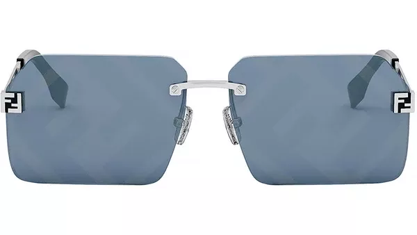 Fendi Sky Silver Rectangular Sunglasses