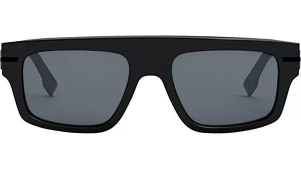Fendigraphy Black Rectangular Eyeglasses