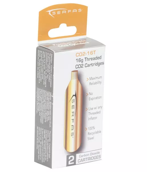 Serfas16-Gram CO2 Threaded Cartridges